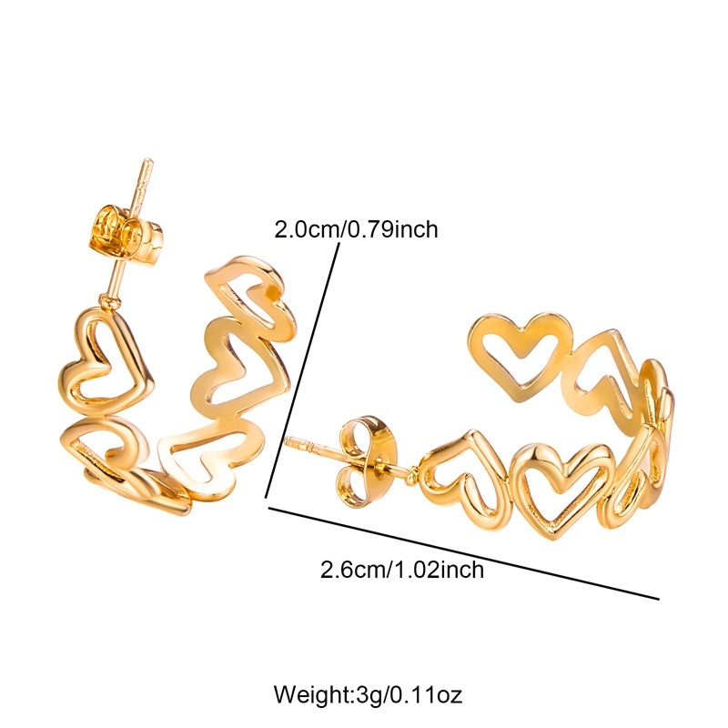 ARETES CORAZONCITOS